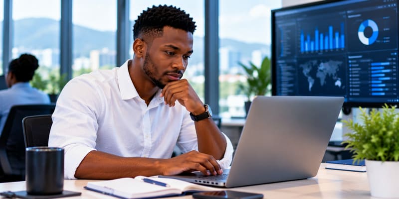 Un professionnel lors d’une formation en entreprise